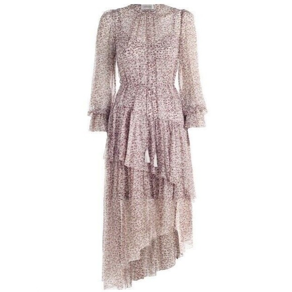 $1150 ZIMMERMANN Silk Long Dress AU 2 / US 8